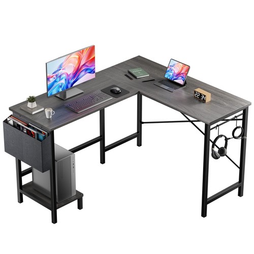 Shaped computer desk - l,
